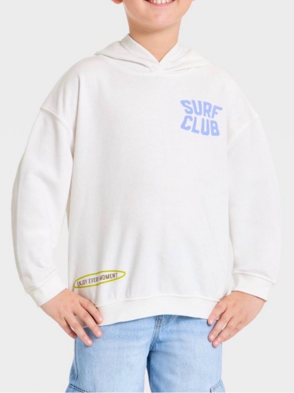 Grayson Threads White Pullover Boys Hoodie Sz M/8